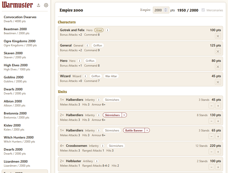 Screenshot of Warmuster